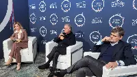 Domitilla Benigni, Enzo Benigni, Lorenzo Benigni all'evento “Elt70 - A story made of future” svoltosi a Roma il 12 ottobre 2021